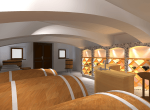 Kamnite niše v vinski kleti