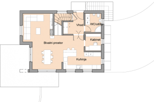 Sodobni tloris hiše