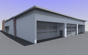 Streha industrijskega objekta