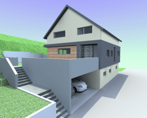 Stanovanjska hiša z garažo